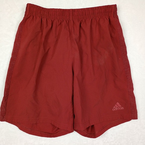 adidas Other - Adidas Supernova Mens Running Shorts Burgundy Red‎ Mesh Lined Size Medium 7 Inch